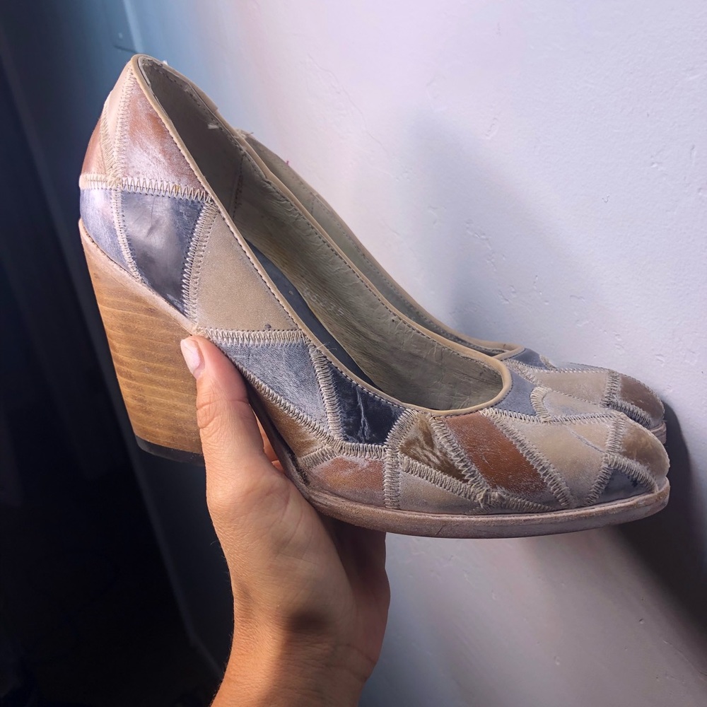 Freebird patchwork heels